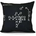 thumbnail image 1 of Half Back Dive Geometric Print Outdoor Pillow, 1 of 1