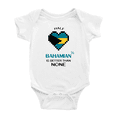 thumbnail image 1 of Half Bahamian Is Better Than None Baby Rompers Baby Bodysuit (White, 0-3 Months), 1 of 5