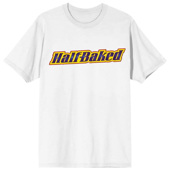 Half-Baked Colored Logo Crew Neck Short Sleeve Women's White T-shirt-XXL