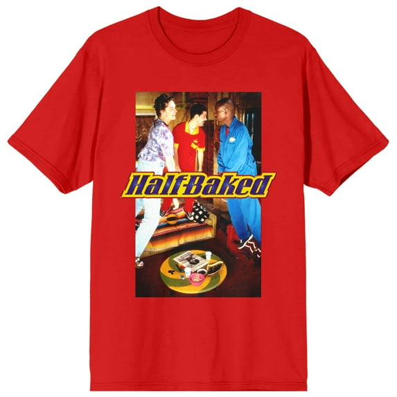Half-Baked Group Shot Crew Neck Short Sleeve Red Women's T-shirt-Medium