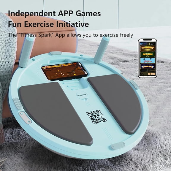 Half Balance Ball Trainer - Balance Ball Trainer with Resistance Bands and Foot Pump, Stability Ball for Exercise, Full-Body Workouts, Home Gym