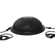 Half Ball Balance Trainer - For Home Rehabilitation, Exercise, and Stability Training - Includes Straps, and Pump