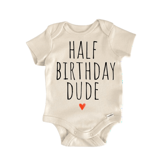 Half Birthday 6 Months Newborn Baby Bodysuit