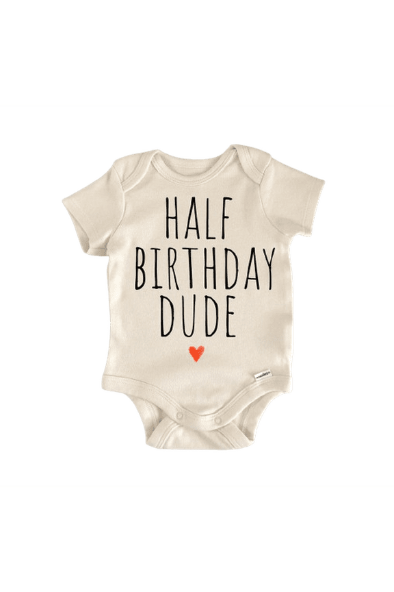 Half Birthday 6 Months Newborn Baby Bodysuit