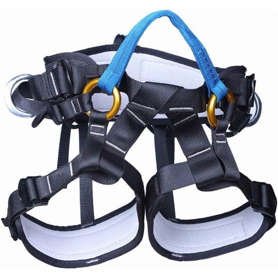 Half Body Climbing Harness Aerial Work Safety Belt for Fire Rescuing Caving Rock Climbing Rappelling Tree Protect Waist Safety Belts