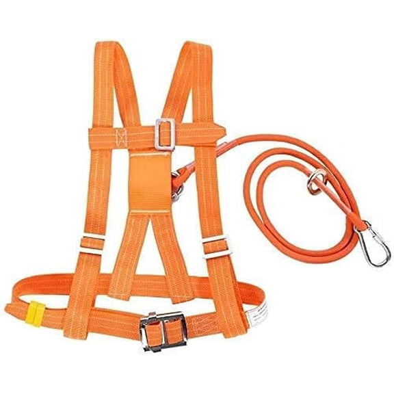 Half Body Climbing Harness, Fall Arrest Safe Belt, Safety Harness for Aerial Works, Orange