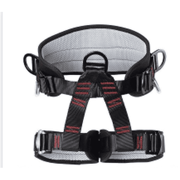 Half Body Safety Harness, Adjustable Padded Polyester Climbing Seat Belt, High Strength, Tool Rings, for Rock Climbing, Rappelling, Rescue, Outdoor Safety