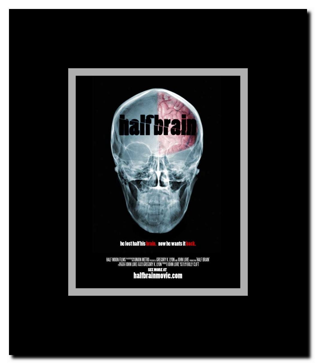 Half Brain Framed Movie Poster