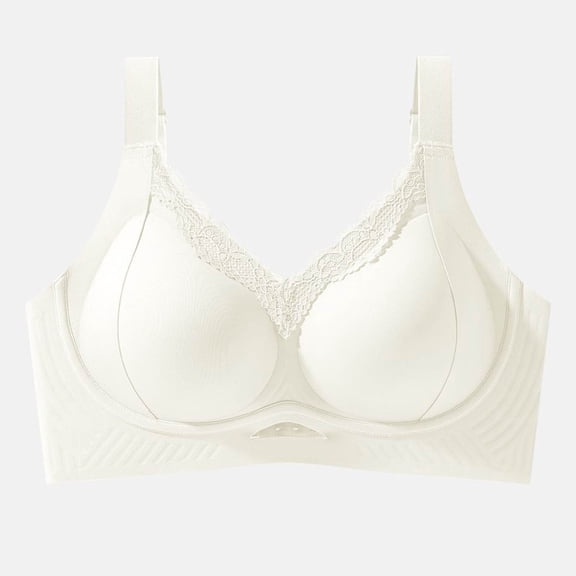 Half Bras for Women Woman Comfortable Seamless Thin Bralette Wireless Soft Cup Push up Breathable Underwear Bras Daily Wear White XL