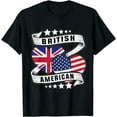 thumbnail image 1 of Half British half American Uk flag T-Shirt, 1 of 4