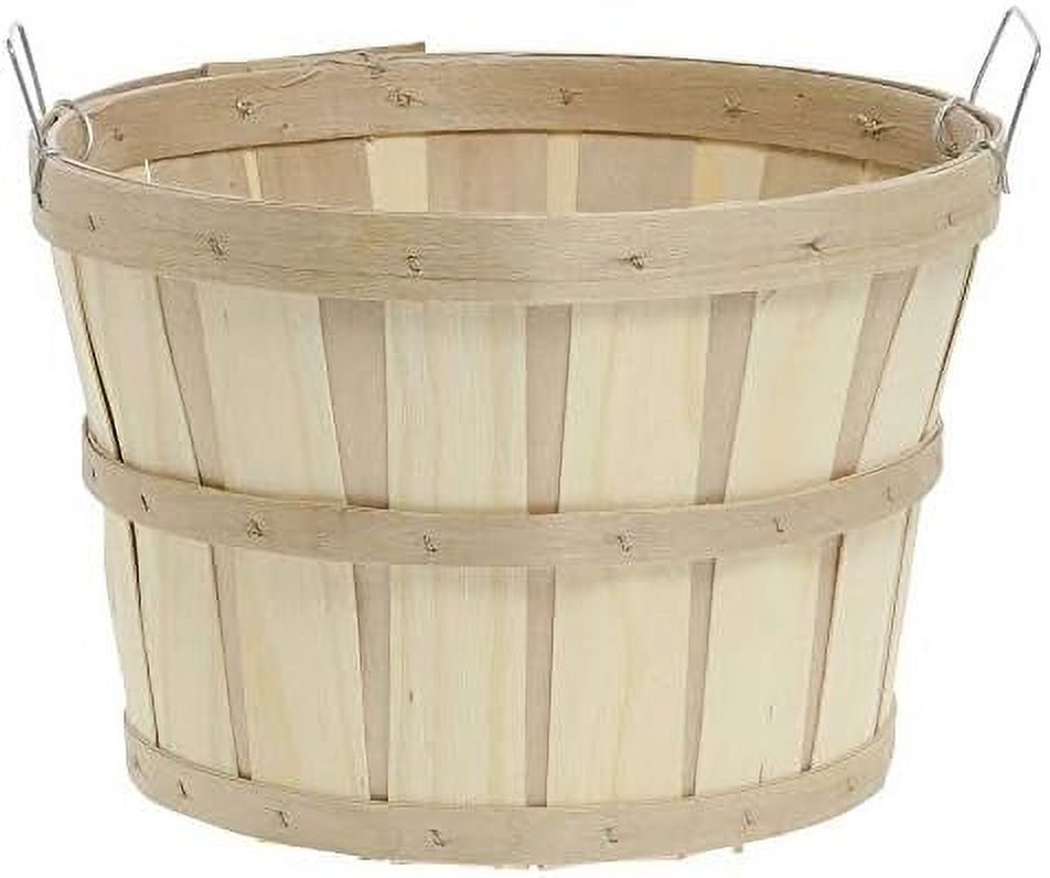 Half Bushel Basket With Side Handles, 14"X9 1/2"