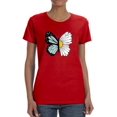 thumbnail image 1 of Half Butterfly Half Daisy T-Shirt Women -Image by Shutterstock, Female 5X-Large, 1 of 4