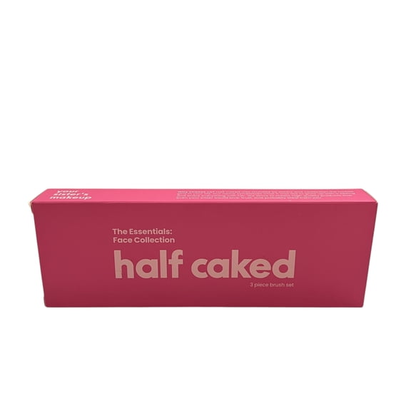 Half Caked The Essentials Face Collection 3 Piece Brush Set, Cruelty-Free