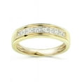 thumbnail image 1 of Half Carat Princess Channel Set Wedding Ring Band in 10k Yellow Gold, 1 of 3