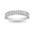 thumbnail image 1 of Half Carat Princess prong set Wedding Ring Band in White Gold, 1 of 1