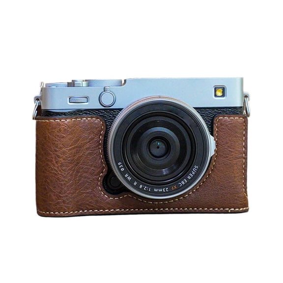 Half Case For Fujifilm X-E5 Leather Insert XE5 Camera Cover Kontice Handmad GX