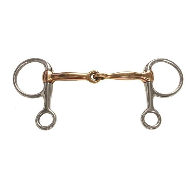 Half Cheek Jointed Copper Snaffle Bit - 5 in. - Walmart.com