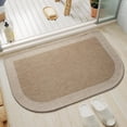 thumbnail image 1 of QiCaiJia Bath Mat, Non Slip Bathroom Rugs, Thin Bath Mat Fits Under Door, Quick Dry Absorbent Washable Bathroom Mat with Rubber Backing, Brown 20"x 32", 1 of 9