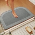thumbnail image 1 of QiCaiJia Bath Mat, Non Slip Bathroom Rugs, Thin Bath Mat Fits Under Door, Quick Dry Absorbent Washable Bathroom Mat with Rubber Backing, Gray 20"x 32", 1 of 8