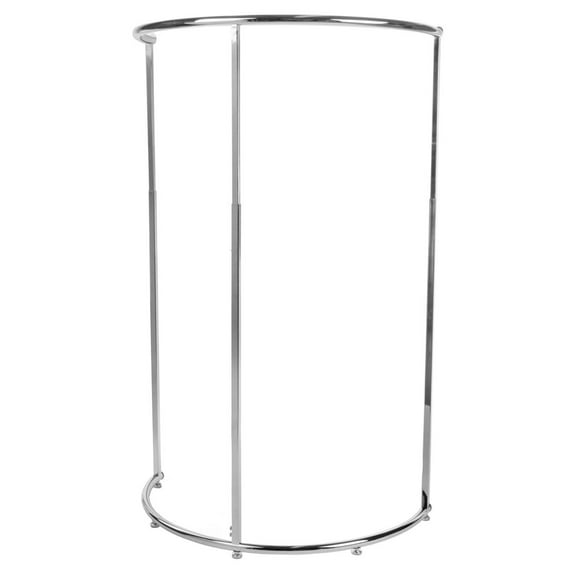 Half Circle Clothing Rack, Adjustable Height from 48-72 Inches, Chrome Steel (APRK425CTF)