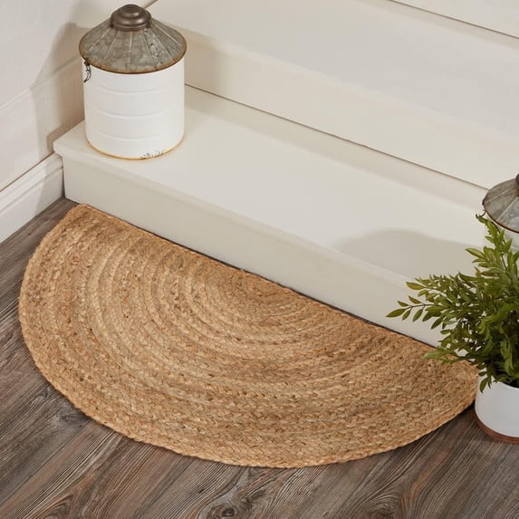 Half Circle Natural Jute Rug 1.5x3 ft - Walmart.com
