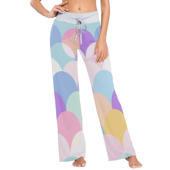 Half Circles Womens Sleep Pajama Pants Waistband Lounge Sleepwear Pjs Sweatpants Yoga Pants