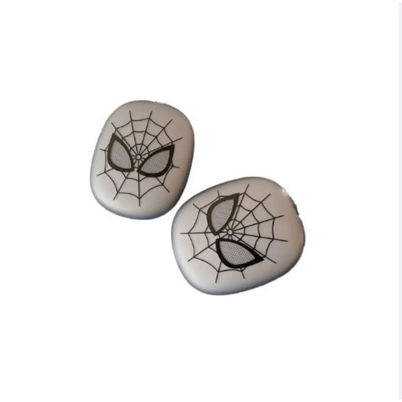 Half-Clear Black Spider Case ForApple AirPods Max, Creative Soft Protective Cover Compatible with AirPods Max 1st/2nd Generation, Trendy Bluetooth Headphone Shell