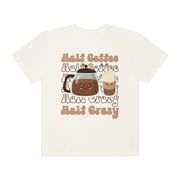 Half Coffee Half Crazy Cute Kawaii Womens Shirt, Coffee Before Crazy Top