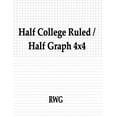 thumbnail image 1 of Half College Ruled / Half Graph 4x4: 200 Pages 8.5" X 11", (Paperback), 1 of 1