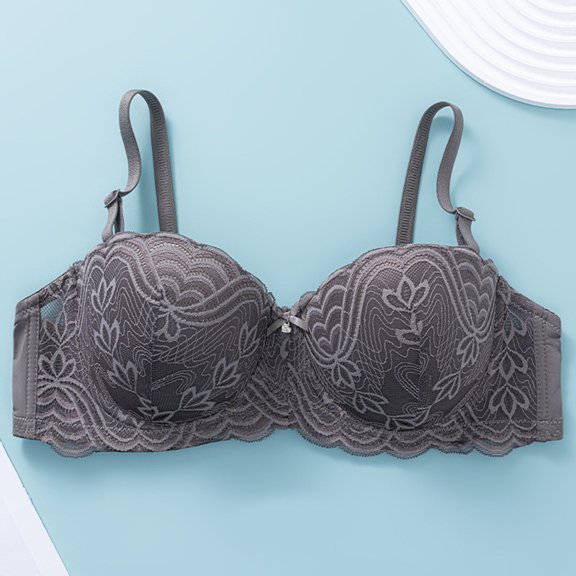 Half Cup Plus Size with Lace Ribbon and Steel Ring Gathered To Support A Stylish NON Sagging Bra 6C Cup Small Bra Women Comfort Workout Sports Bra Scrappy Bra