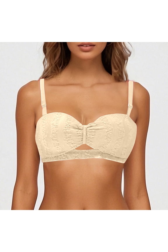 Half Cup Small Push Up Bra For Women Strapless Large Support Sagging Thin Bra Womens Bras No Underwire Front Closure Sports Bras for Girls Low Support Sports Bras for Women Light Sports Bras for Women