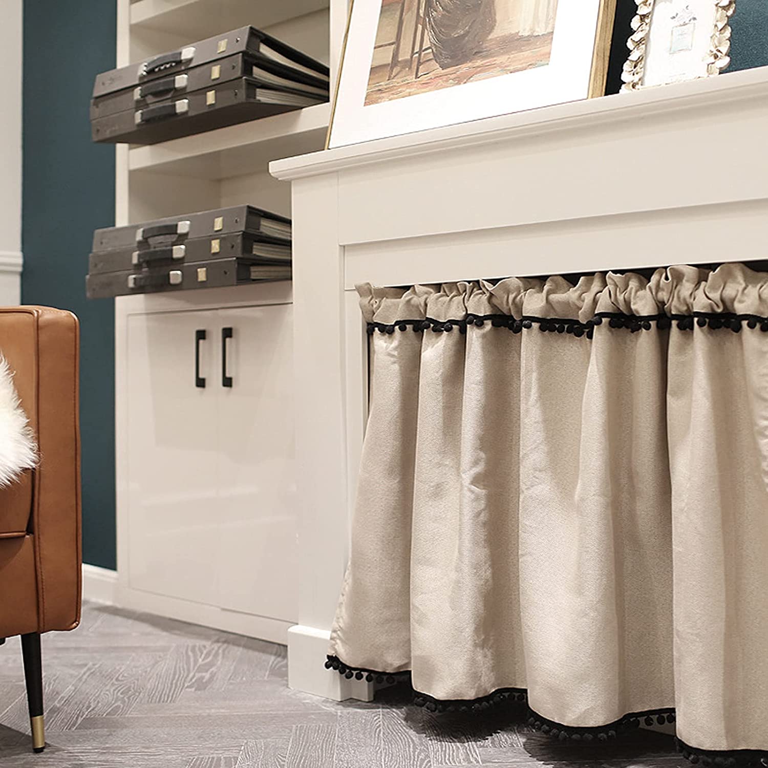 Half Curtain for Windows Tassel Boho Valances Kitchen Windows Short