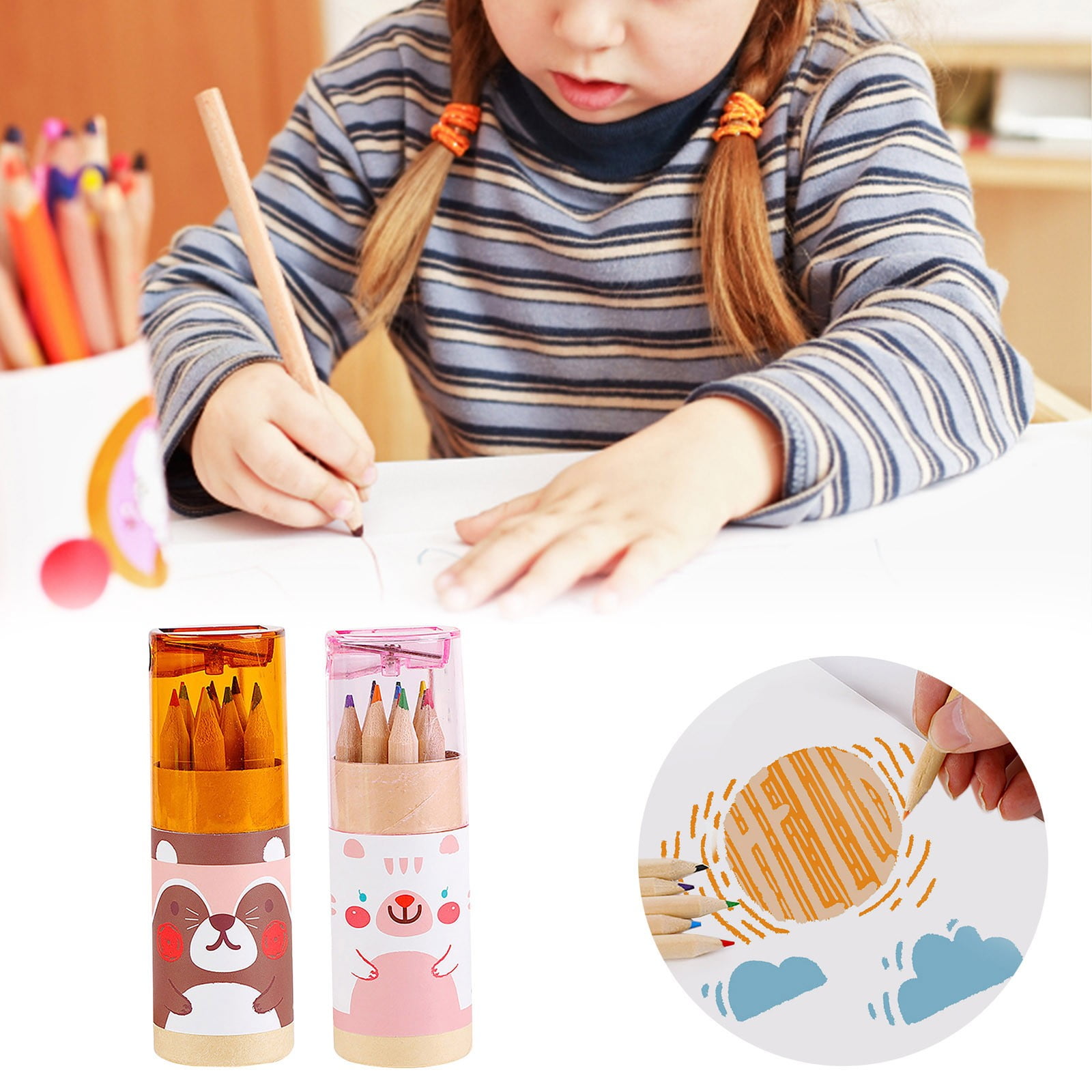 Half Discount Children's Colored Pencils A, Clearance! Eguiwyn Office