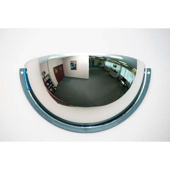 Global Industrial Half Dome Acrylic Mirror Indoor 36"" Dia. 180 degrees Viewing