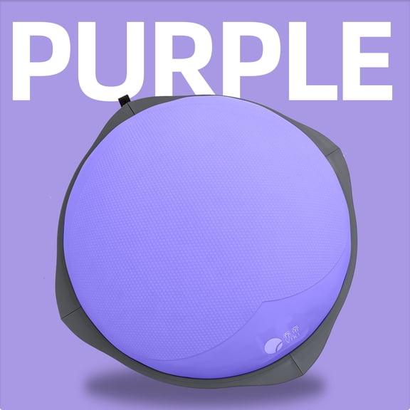 Sanae Inflatable Bosu Ball Half Dome Trainer with Hand Pump, Anti-Slip PVC Dome for Yoga, Fitness & Core Training, Purple