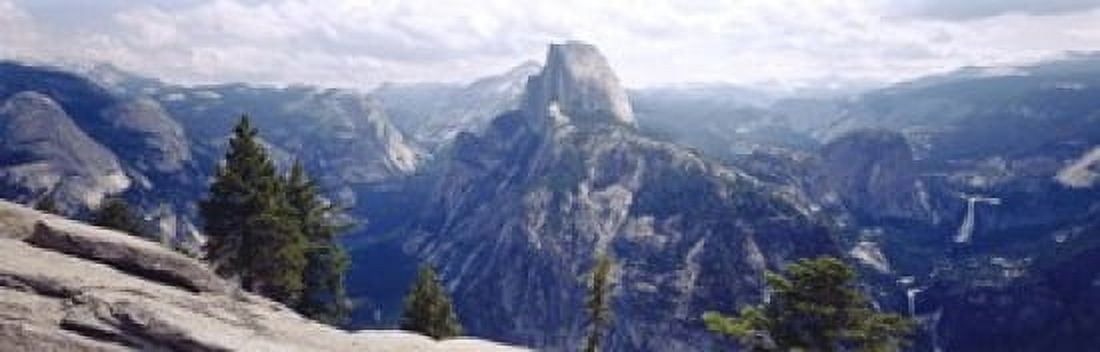 Half Dome High Sierras Yosemite National Park CA Canvas Art - Panoramic Images (36 x 12)