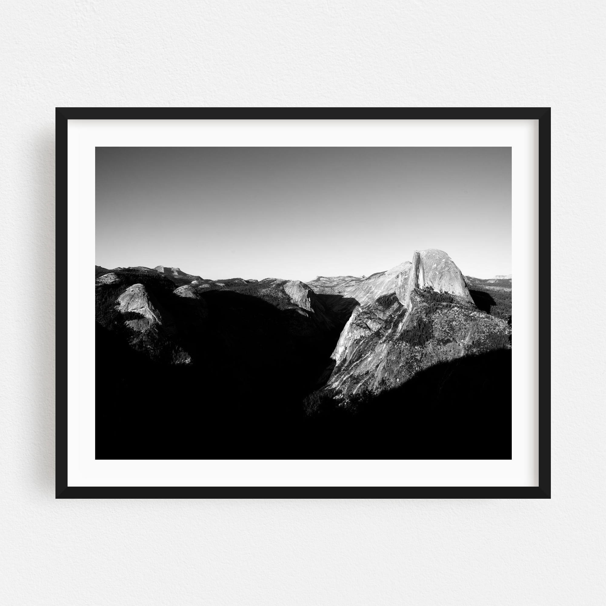 Half Dome - Photography Black and White Mountain Nature Landscape ...