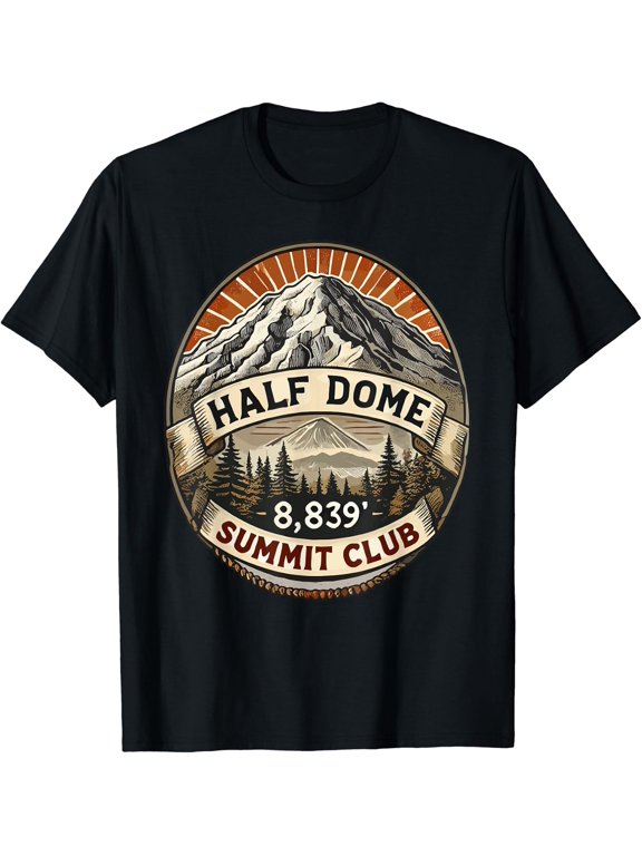 Half Dome Summit Club Shirt Hiking T-Shirt Size S-5XL