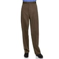 thumbnail image 1 of Half Elastic Flat Front Men's Slacks Big Sizes Available, 1 of 5