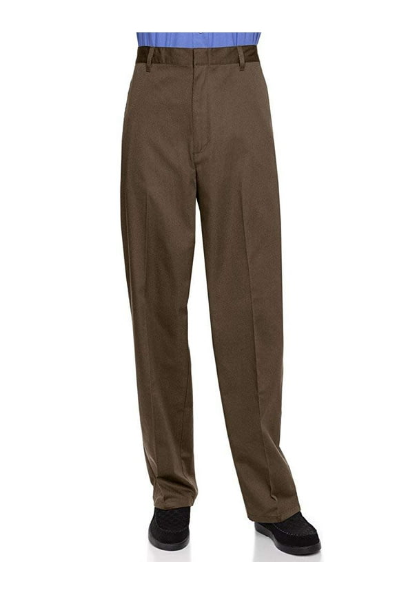 Half Elastic Flat Front Men's Slacks Big Sizes Available