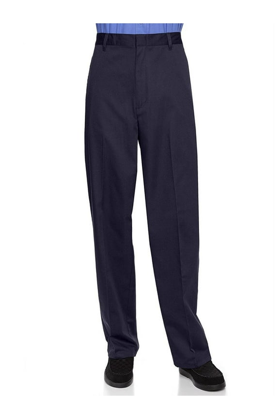 Half Elastic Flat Front Men's Slacks Big Sizes Available
