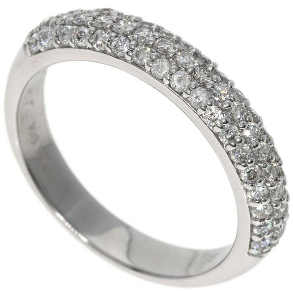 Half Eternity Diamond Wedding Band, Pave Set Three Raw Diamond Ring, Women Daily wear Engagement Ring, Minimal Proposal Anniversary Ring, 2.2Ct Simulated Round Cut Diamond, 14K White Gold Plated