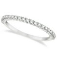 thumbnail image 1 of Half-Eternity Pave-Set Diamond Stacking Ring 14k White Gold (0.25ct), 1 of 3