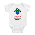 thumbnail image 1 of Half Ethiopian Is Better Than None Baby Romper Bodysuit (White, 3-6 Months), 1 of 5
