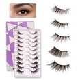 thumbnail image 1 of Half Eyelashes Corner Lashes Natural Lashes Half Lashes Wispy End Lashes Corner Eyelashes 3/4 Lashes 5 Styles 10Pairs, 1 of 4
