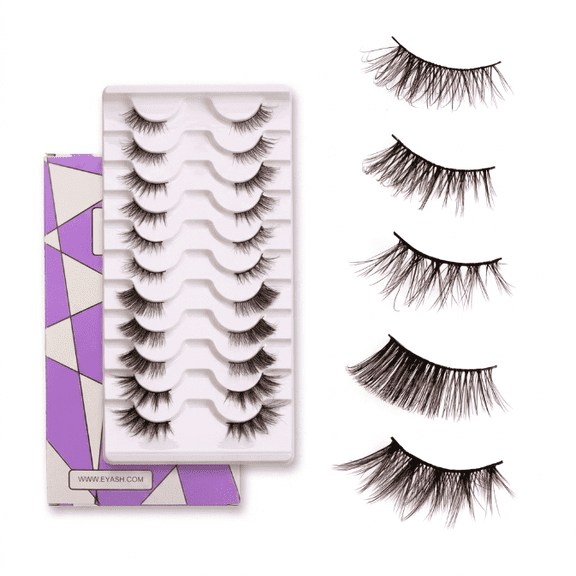 Half Eyelashes Corner Lashes Natural Lashes Half Lashes Wispy End Lashes Corner Eyelashes 3/4 Lashes 5 Styles 10Pairs