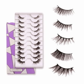 Half Eyelashes Corner Lashes Natural Lashes Half Lashes Wispy End Lashes Corner Eyelashes 3/4 Lashes 5 Styles 10Pairs