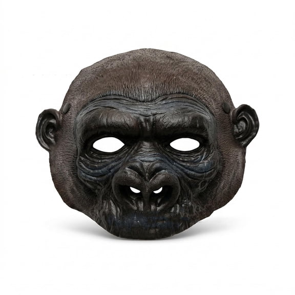 Half Face Gorilla Mask,Realistic Ape Head Mask,Gorilla Costume for Role-Play Party,Christmas,Masquerad