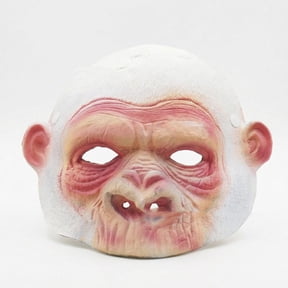 Half Face Gorilla Mask,Realistic Ape Head Mask,Gorilla Costume for Role-Play Party,Christmas,Masquerad
