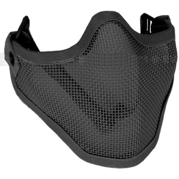Half Face Mask Black Striker Mask! Air Soft Face Shield